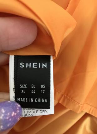 Красивое платье в пол насыщенного цвета охра от shein, размер xl4 фото