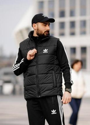 Жилет хакі чоловічий adidas адідас жилетка