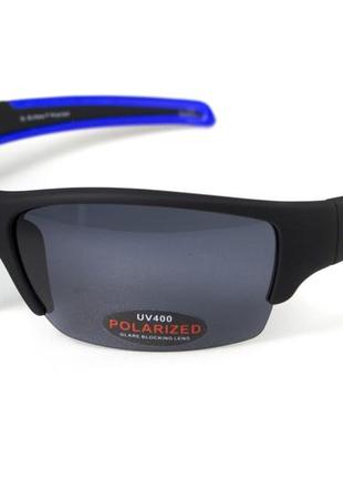 Очки поляризационные bluwater daytona-2 polarized (gray), серые в черно-синей оправе