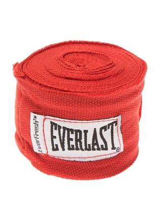 Бинты для бокса everlast pro style hand wraps 180 x2 красный 180 (457,2см) (723771-70-4)