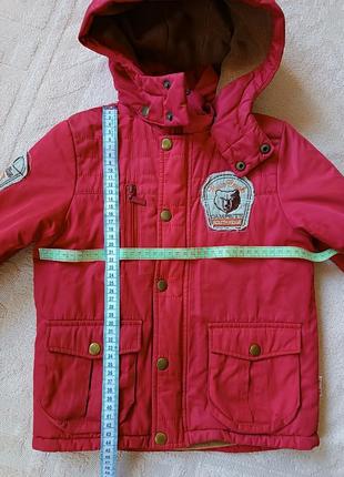 Куртка демисезонная бемби на мальчика 5 лет рост 110 см7 фото