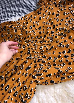 Комбинезон комбез атласный сатиновый леопардовый принт анималистический ромпер шортами5 фото