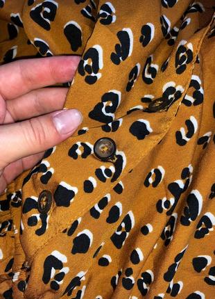 Комбинезон комбез атласный сатиновый леопардовый принт анималистический ромпер шортами4 фото