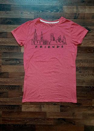 Чоловіча унікальна футболка з великим лого friends