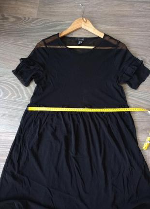 Чорна сукня туніка сіточка6 фото
