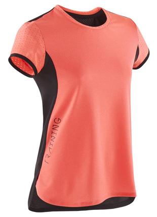 Спортивная дышащая футболка для гимнастики для девочек decathlon  s900