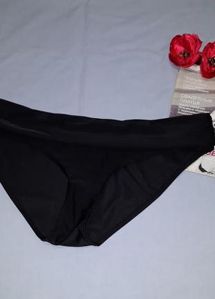 Низ от купальника женские плавки размер 50-52 / 16 черный бикини с отворотом высокие5 фото