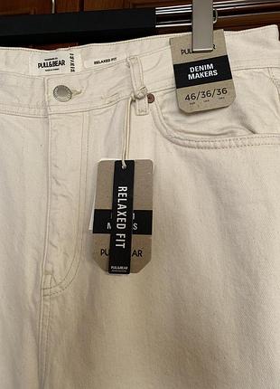 Джинсовые брюки pull&bear 100% cotton новые с бирками3 фото