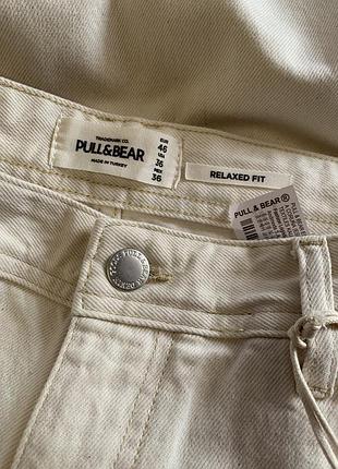 Джинсовые брюки pull&bear 100% cotton новые с бирками7 фото