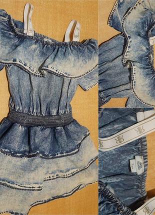 River island джинсова сукня 6-8 років джинсовое платье
