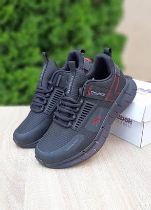 Мужские кроссовки reebok zig never say never black red