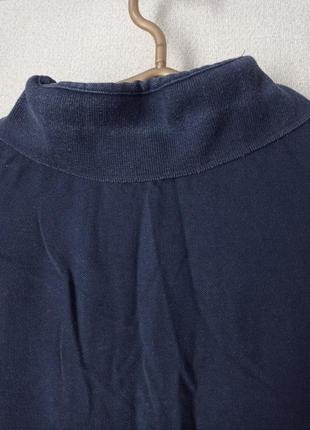 Длинное платье-футболка поло, цвет темно-синий, хлопок, размер 46-508 фото