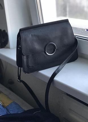 Сумка классическая с тиснением на магните , рюкзак багет винтаж стильная на длинной ручке