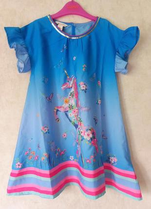 Брендова сукня для дівчинки monsoon на 5-6 років, нова.
