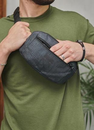 Бананка off white темно-сіра