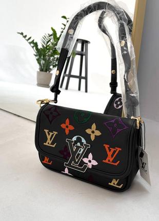 Сумка в стилі louis vuitton buci black rainbow