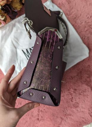 Кожаная сумка mattioli кросс-боди рептилия