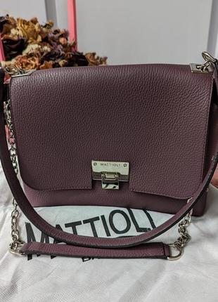 Кожаная сумка mattioli кросс-боди рептилия