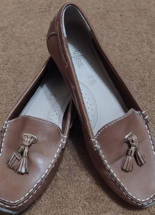 Кожаные балетки 37 г.