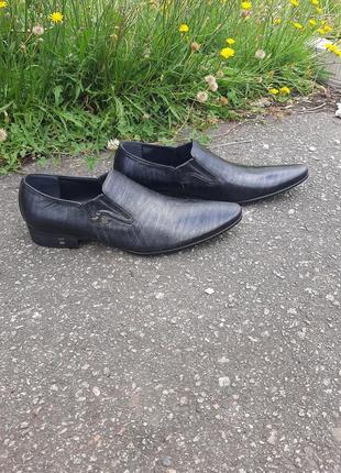 Елегантні чоловічі туфлі giorgio vasari шкіряні 27905