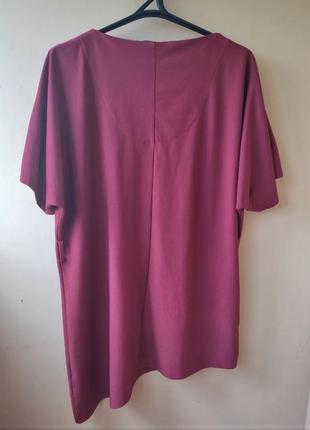 Бордовое платье наискоски, с поясом8 фото
