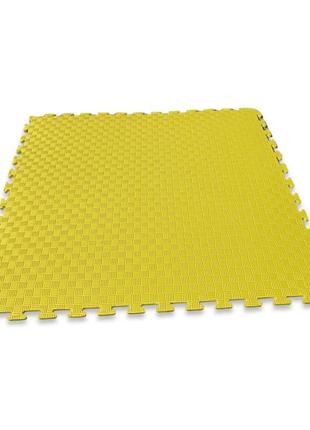 Детский коврик-пазл 1000х1000х10 мм желтый1 фото