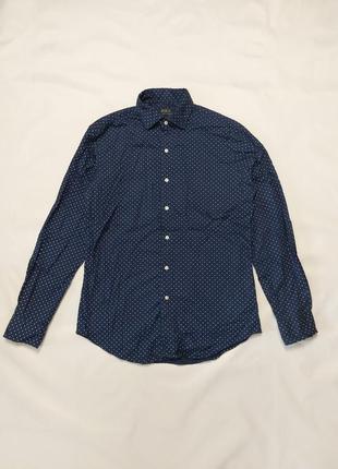 Сорочка в горошок polo ralph lauren slim fit polka-dot shirt