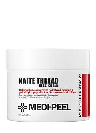 Підтягуючий крем для шиї medi-peel naite thread neck cream - 100 мл