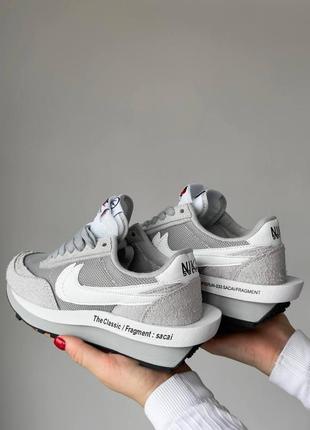 Кроссовки nike sacai grey5 фото