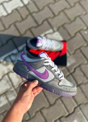 Мужские кроссовки nike sb dunk low x otomo katsuhiro grey purple / smb