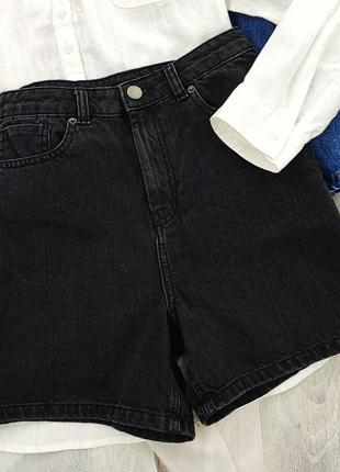 Черные джинсовые шорты asos1 фото