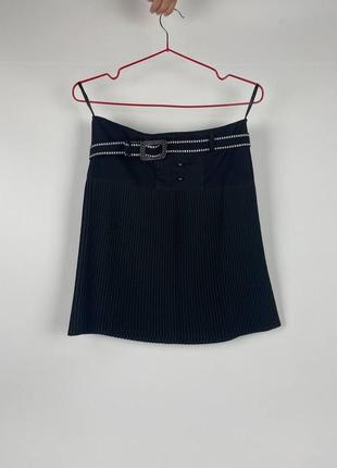 Школьная классическая юбка черная