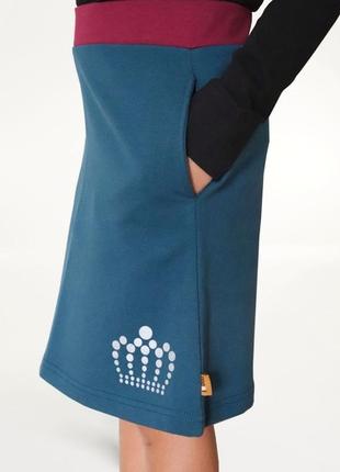 Синя юбка спідниця для дівчинки розмір 134/140 на 8-10 років