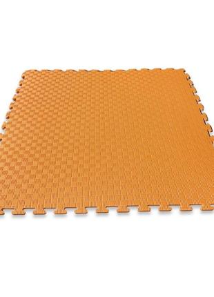 Детский коврик-пазл 1000х1000х10 мм оранжевый1 фото