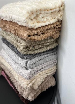 Плед, покрывало «шарпей» с гравировкой ромба новинка 💛💙