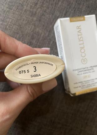 Collistar foundation primer perfect skin smoothing 24h spf15 no 3. оригінал.2 фото