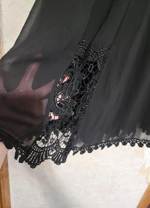 Длинная черная юбка тетянка2 фото