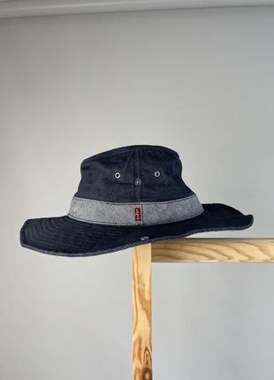 Джинсова шляпа панама levi’s