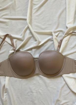 Бюстгальтер балконет thirdlove classic strapless bra, нюд