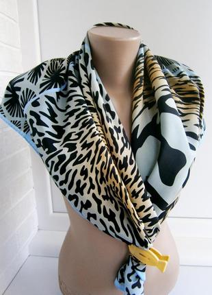 Шикарный женский платок из натурального шелка. moda italiano3 фото