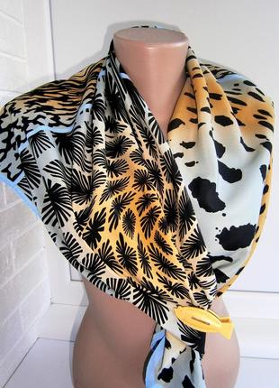 Шикарный женский платок из натурального шелка. moda italiano4 фото