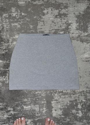 Стильна бавовняна міні спідниця