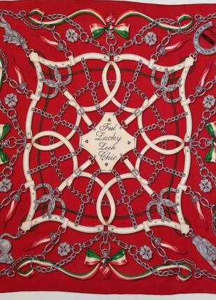 Хустина moschino, платок moschino шовк, шовкова хустинка, нашийна хустинка