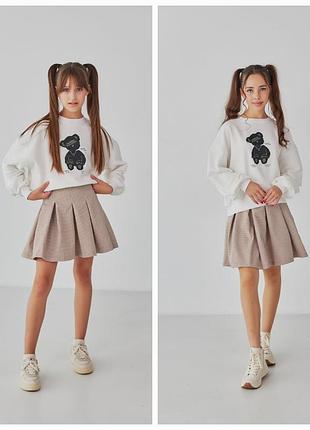 Костюм худи + юбка