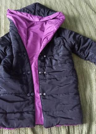 Двухстороннє пальто куртка