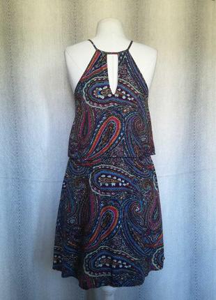 100% віскоза. жіноче натуральне літнє віскозне плаття, сукня ярусний сарафан штапель3 фото