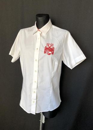 Белая баварская блуза блузочка с вышивкой karnten короткий рукав