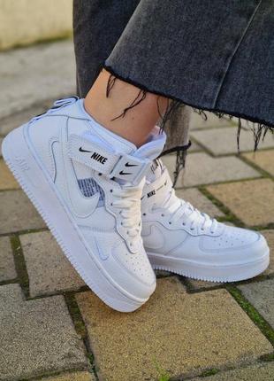 Кроссовки nike air force 1 «07 mid lv8 utility white2 фото