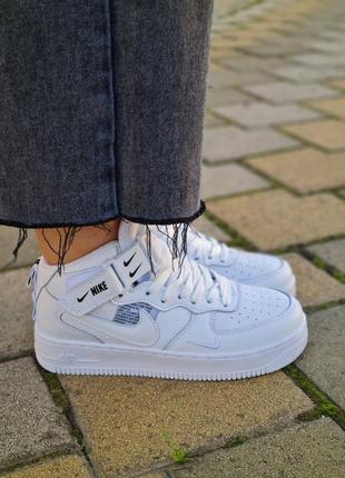 Кроссовки nike air force 1 «07 mid lv8 utility white