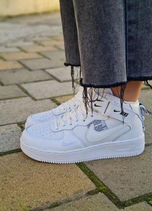 Кроссовки nike air force 1 «07 mid lv8 utility white3 фото